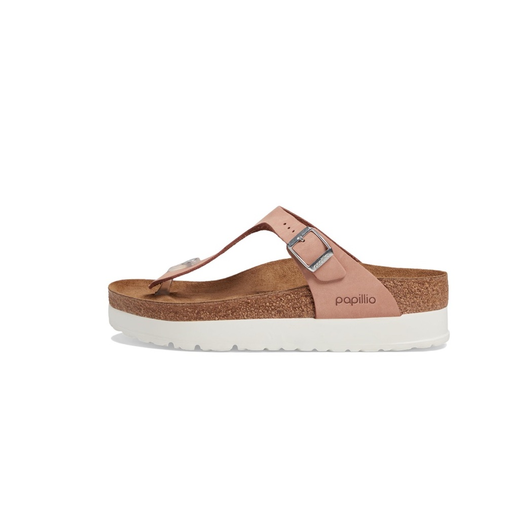 Birkenstock® Papillio Gizeh Platform Sandal - Nubuck. - Picture 2 of 11